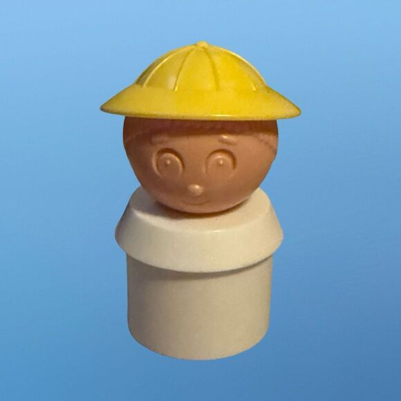 Vintage Toddler Tupperware 1985 Tupper Canoe White Shirt Figure Yellow Hat FP - Picture 7 of 12